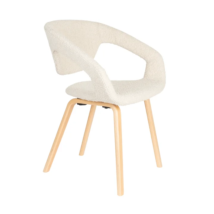 Zuiver - Flexback Chaise, Boucle beige