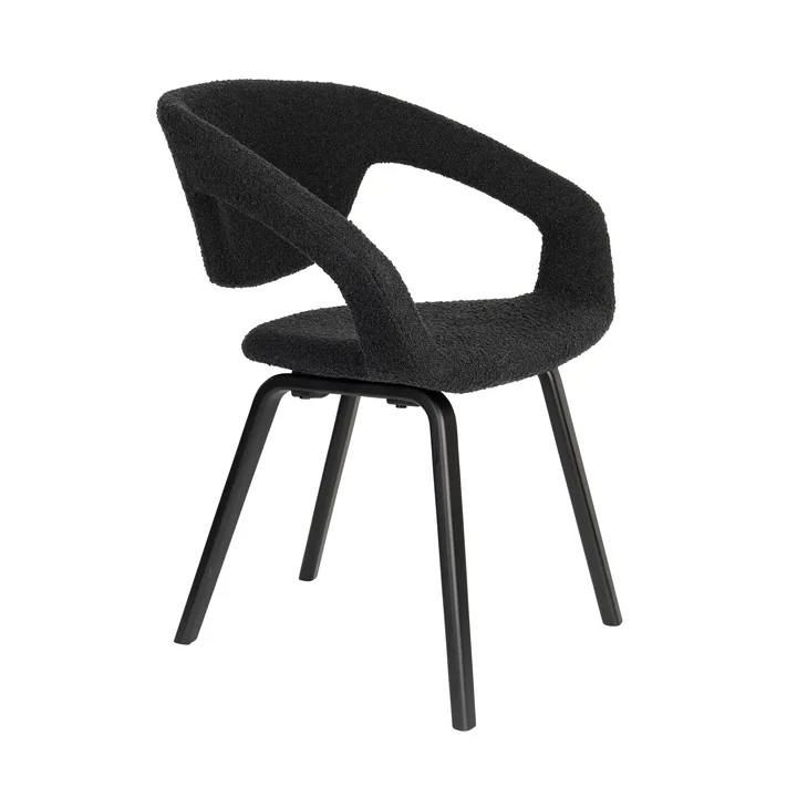 Zuiver - Flexback Chaise, Boucle noir