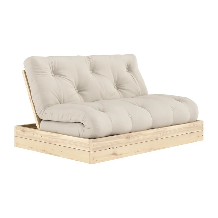 Karup Design - Flip Raw Lit de jour, 140 x 200 cm, pin naturel / beige (747)