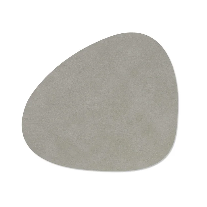 Set de table Curve M, 31 x 35 cm, Nupo gris clair de Lind DNA