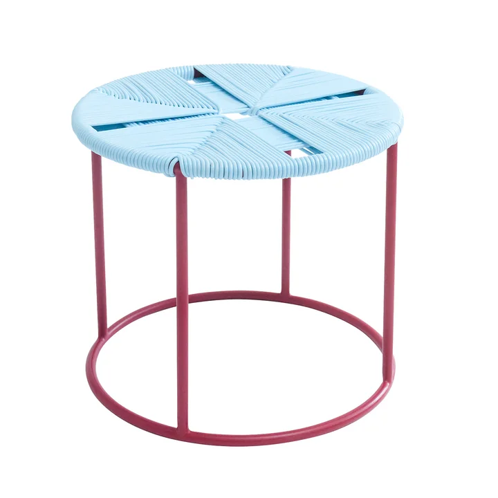 Acapulco Design - The Side Table, ICDMX_1, bleu / burgundy red