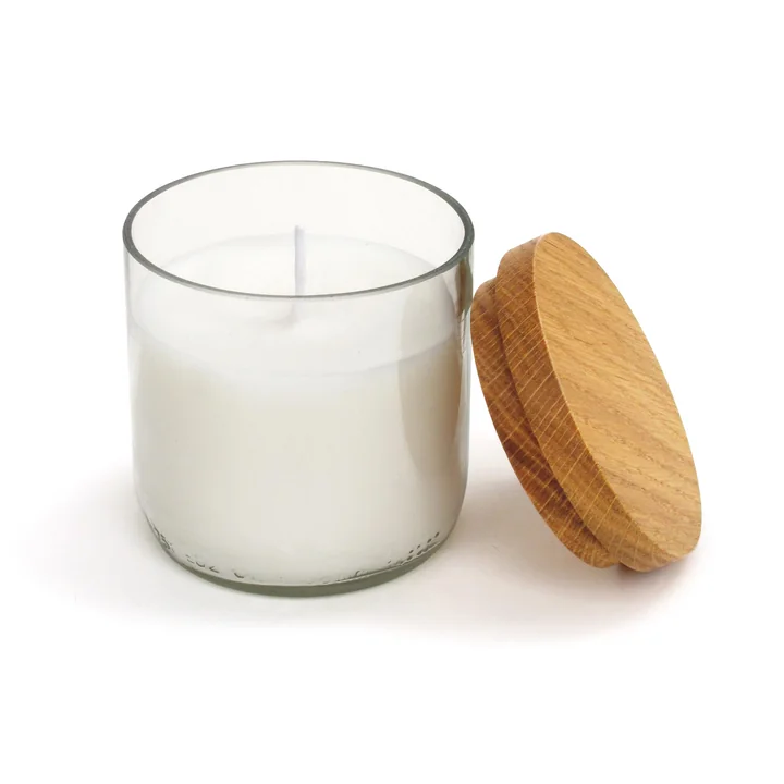 side by side - Bougie dans un verre, Ø 7,5 cm, transparent