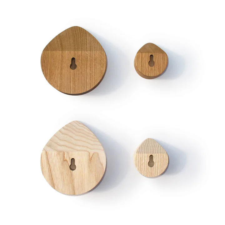 side by side - OI Crochets muraux, chêne et frêne naturel