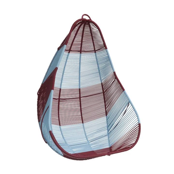 Acapulco Design - Acapulco chaise suspendue, CDMX_1, bleu clair / bordeaux