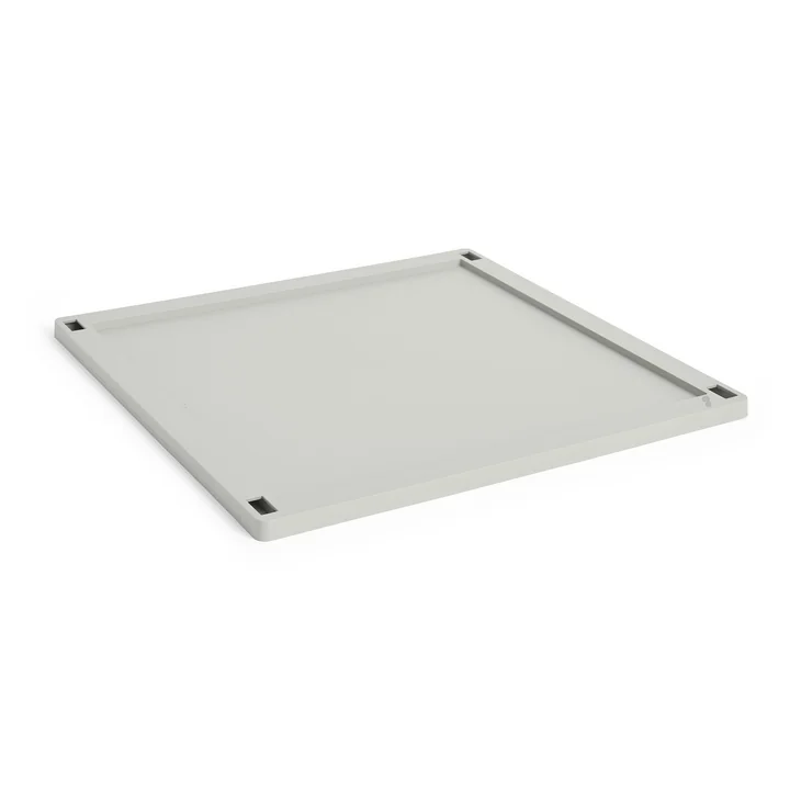 HAY - Colour Crate Square couvercle L, plastique, gris