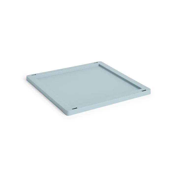 HAY - Colour Crate Square/ Cube couvercle M, plastique, dusty blue
