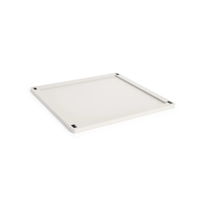 HAY - Colour Crate Square/ Cube couvercle M, plastique, blanc cassé