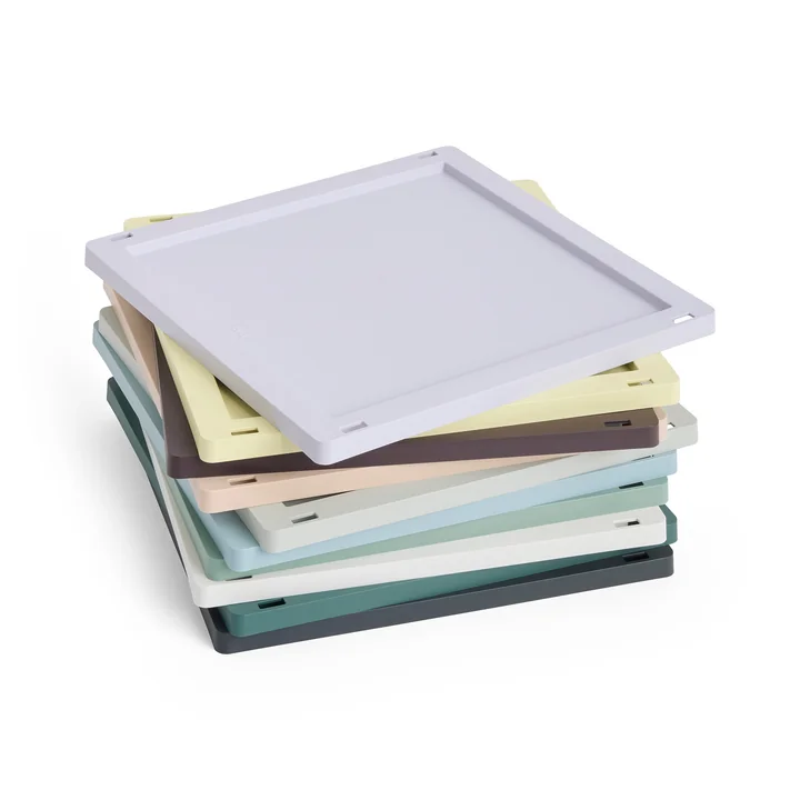 HAY - Colour Crate Square/ Cube Couvercle M, plastique
