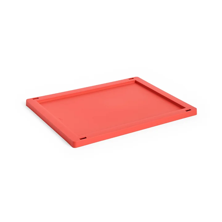 HAY - Colour Crate Couvercle M, plastique, rouge