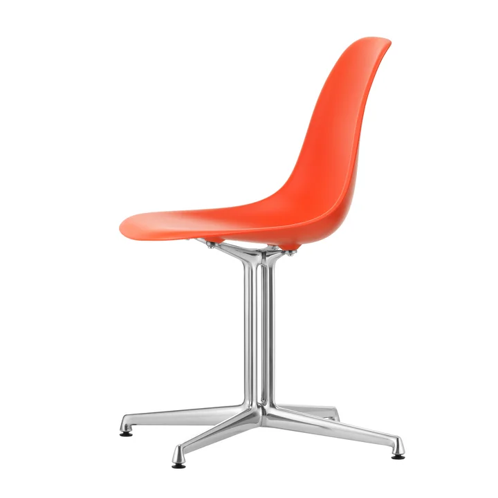 Vitra - Eames Plastic Side Chair DSL RE, poli / poppy red