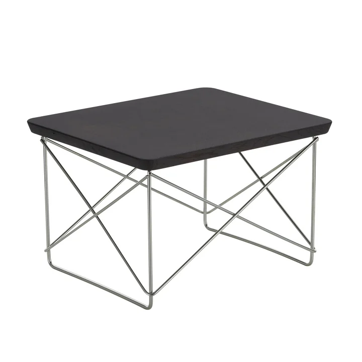 Vitra - Eames Occasional Table LTR , chêne foncé / acier inoxydable