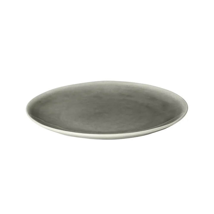 Broste Copenhagen - Nordic Rain Assiette plate, Ø 26 x 2,5 cm, grise