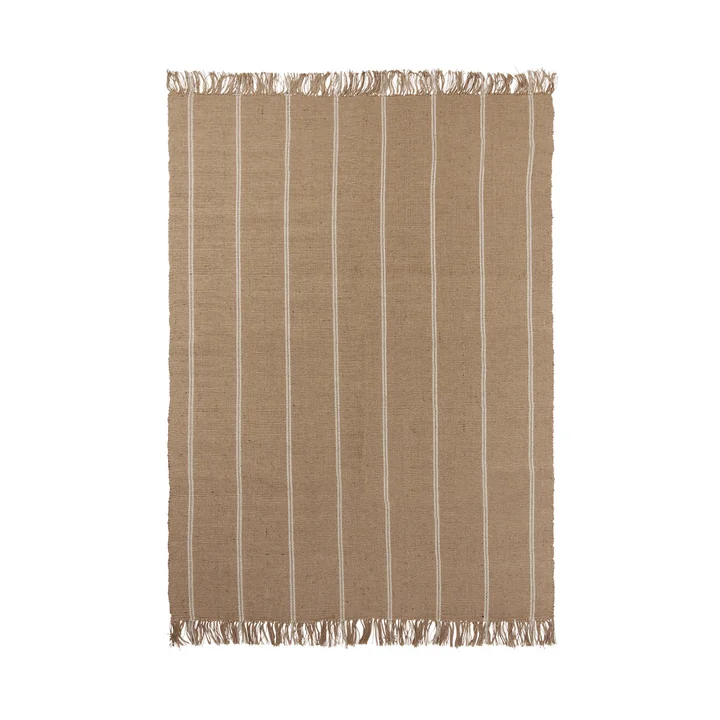 Broste Copenhagen - Yuki Tapis, 140 x 200 cm, blanc / naturel