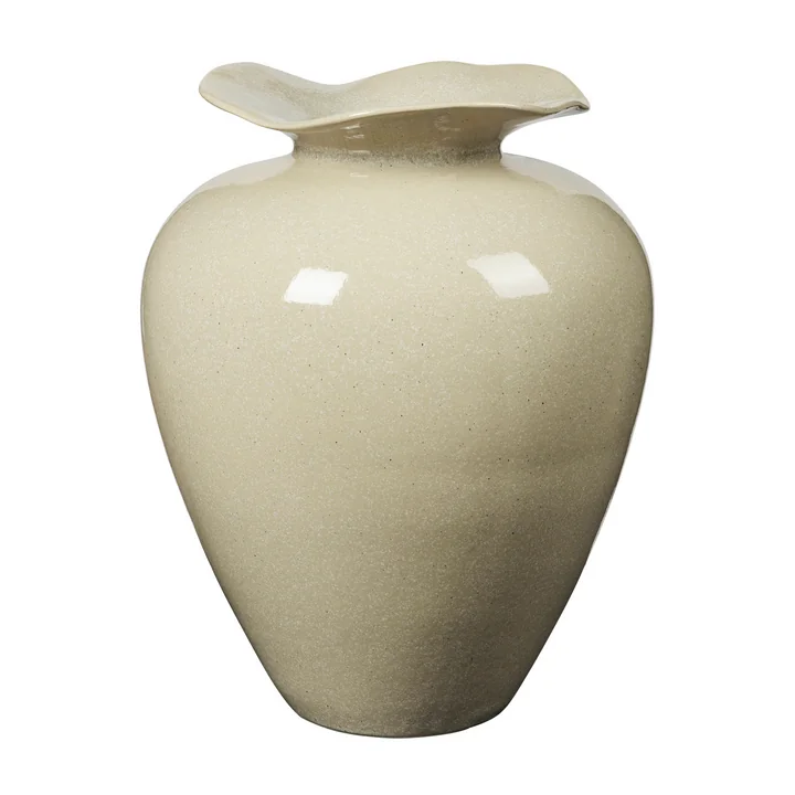 Broste Copenhagen - Florentina Vase, Ø 33 cm x H 44 cm, beige