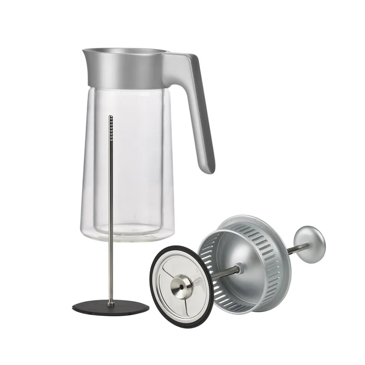 Jacob Jensen - Pot à filtre pressé, 0,8 l, argenté