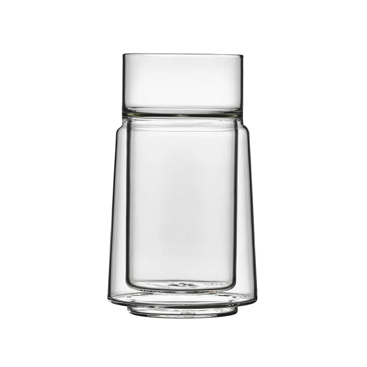 Jacob Jensen - Verre double paroi thermique, large, 33 cl, transparent