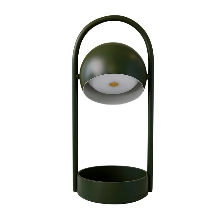 Frandsen - Ball Portable LED lampe de table, vert olive