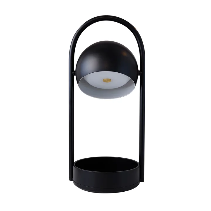 Frandsen - Ball Portable LED lampe de table, noir