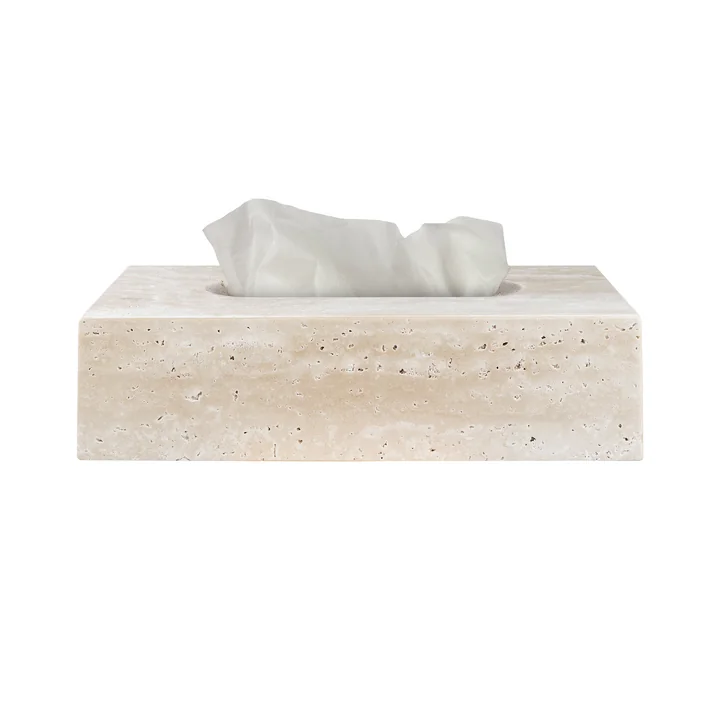 Mette Ditmer - Travertine boîte à mouchoirs, lin
