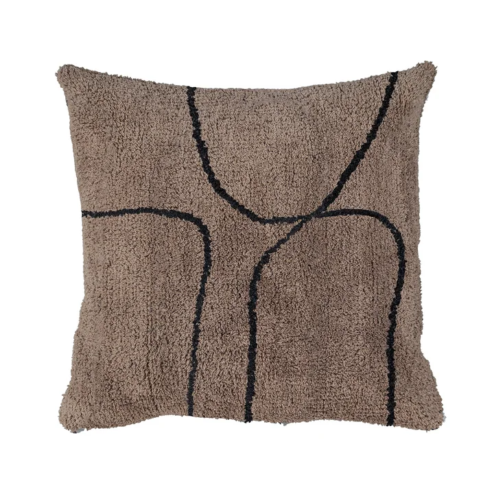 Mette Ditmer - Shadow Taie d'oreiller, tuftée, 50 x 50 cm, marron