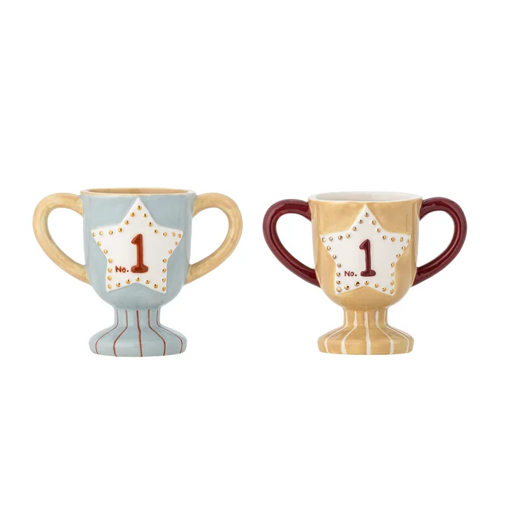 Bloomingville Mini - Trophy Tasse, 150 ml, multicolore (lot de 2)
