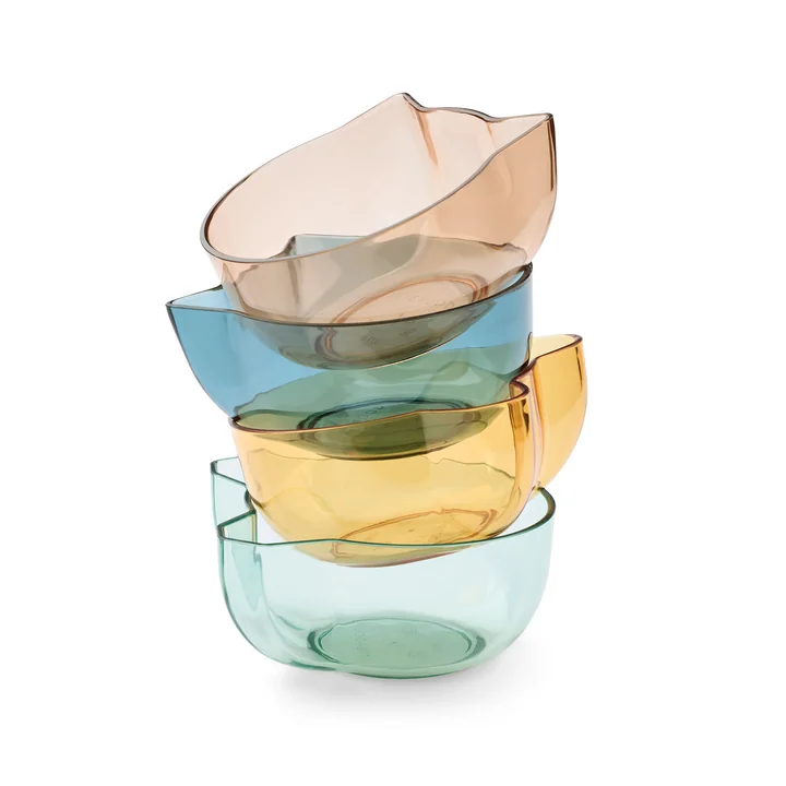 LIEWOOD - Berno Bols, 275 ml, indigo multi mix (set de 4)