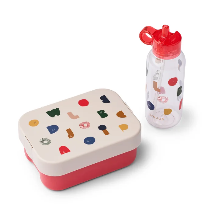 LIEWOOD - Kit lunchbox Chelsey, 500 ml, characters / sandy