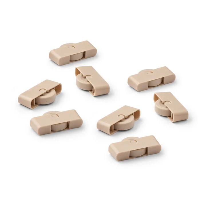 LIEWOOD - Weston Roulettes pour boîte de sous-lit, M, sandy (jeu de 8)