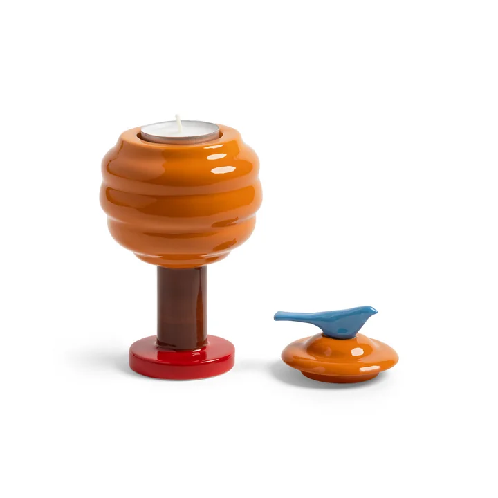 and klevering - Haines Porte-bougie à chauffe-plat, H 18 cm, automne