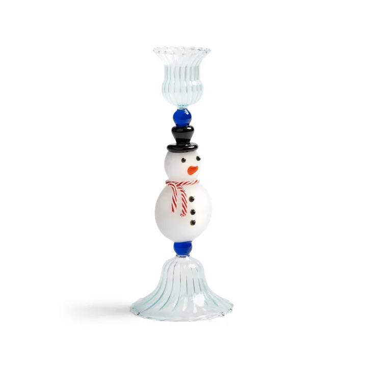 and klevering - Merry Bougeoir Bonhomme de neige, 20 x Ø 7. 5 cm, multicolore