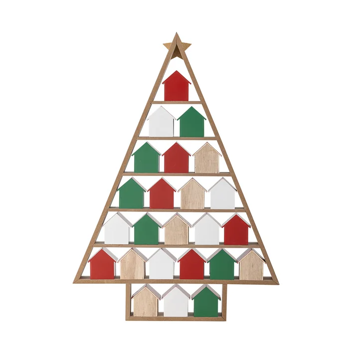 Bloomingville - Calendrier de l'Avent Calvin, rouge