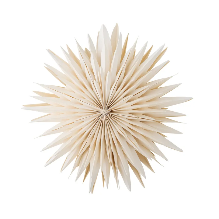 Bloomingville - Étoile d'Elie avec lumière, blanc