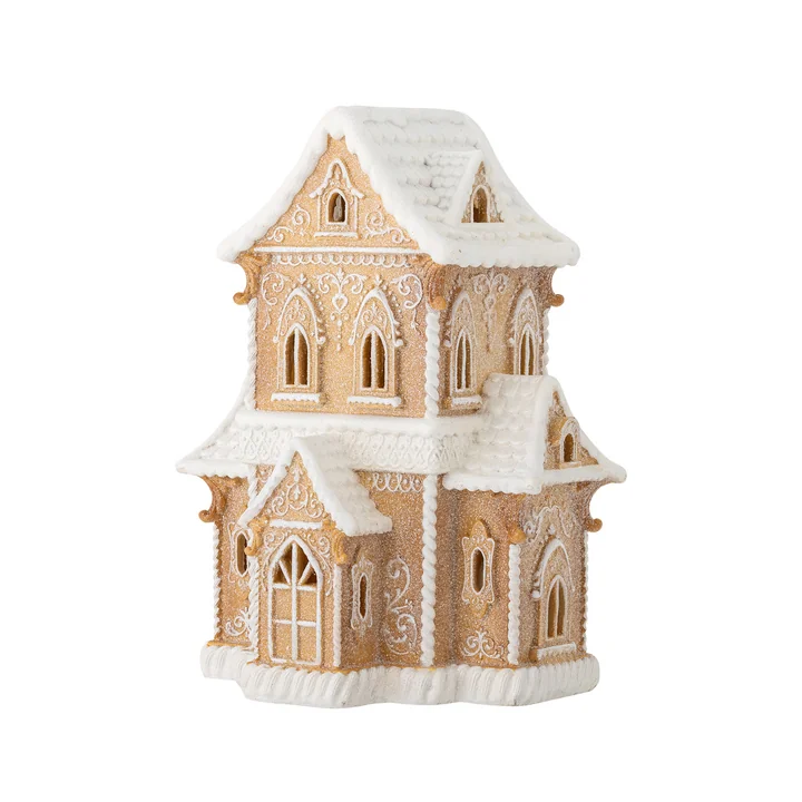 Bloomingville - Kevin Maison décorative avec lumière, marron