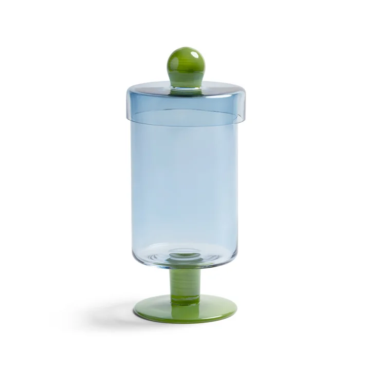 & klevering - Duo Verre de rangement, H 27 cm, bleu / vert