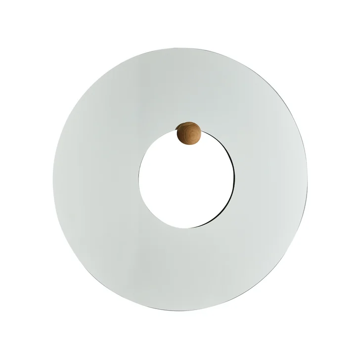 AYTM - Castellum miroir Ø 80 cm, clair / chêne huilé