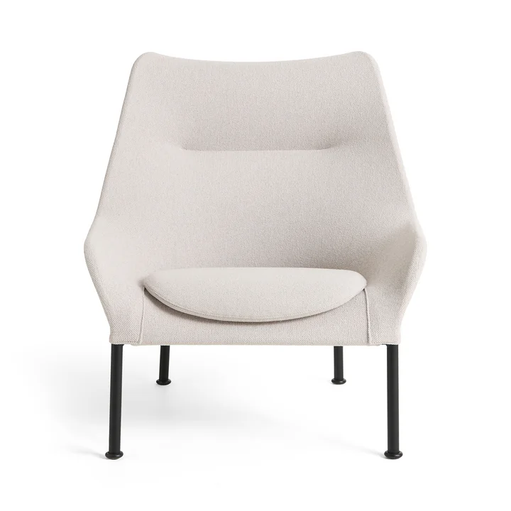 HAY - O2 Fauteuil lounge, noir / gris clair (Lift)