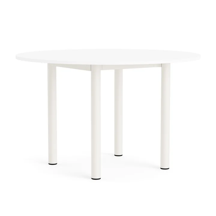HAY - Annex Table de salle à manger Ø 120 cm, blanc / blanc crème