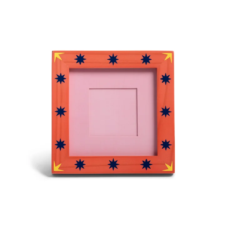 & klevering - Patch cadre photo, 14 x 14 cm, étoiles, multicolore