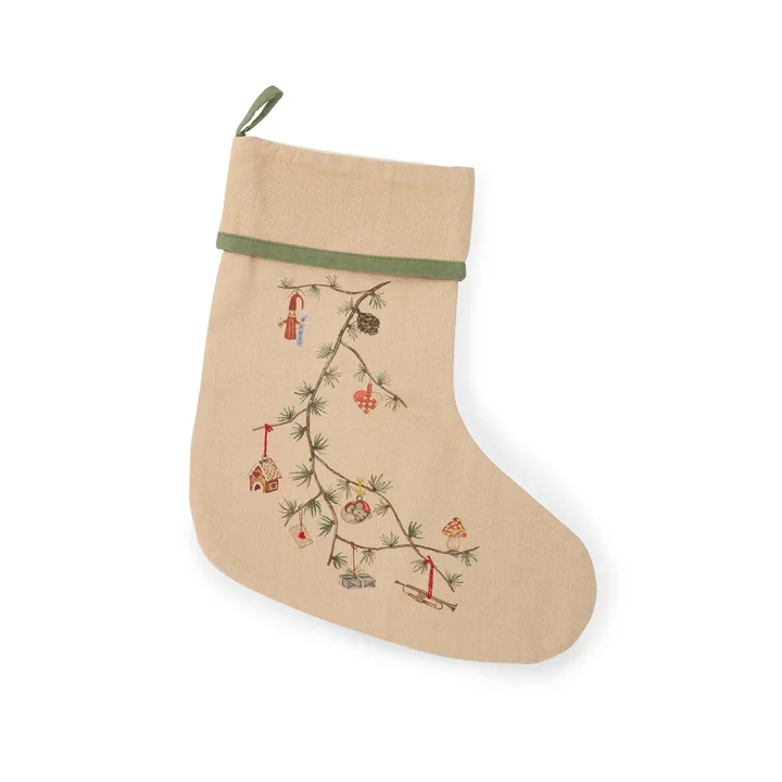 Kähler Design - Hammershøi Christmas Chaussette de Noël, sable