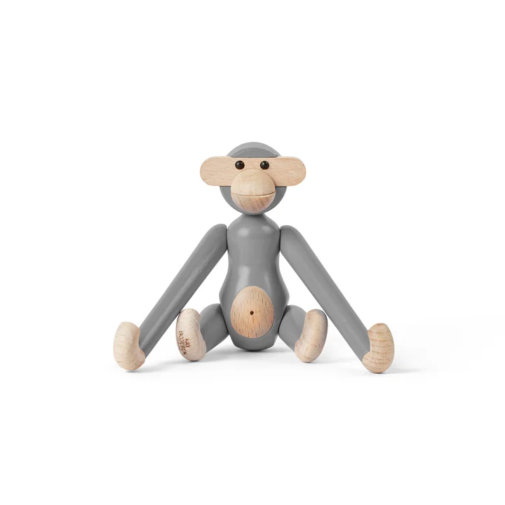 Kay Bojesen - Singe en bois mini, gris