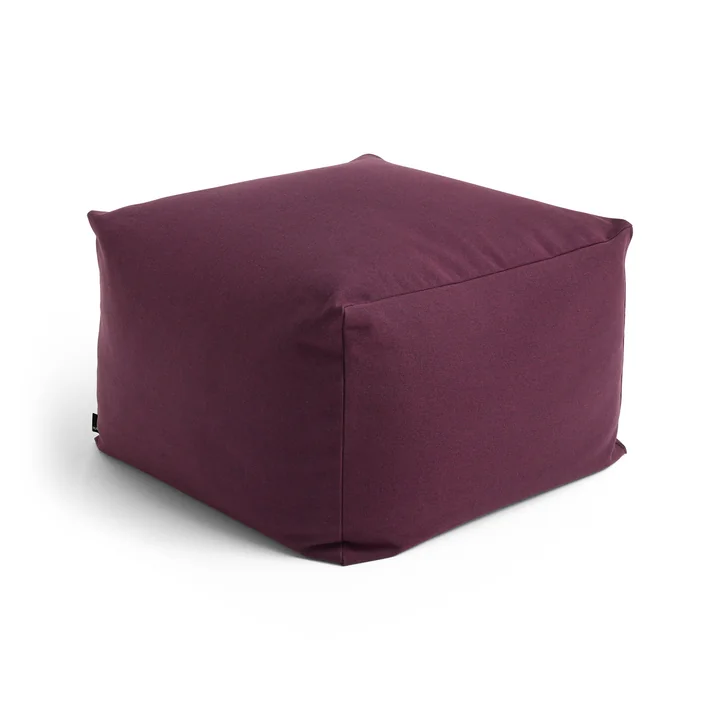 HAY - Story Pouf, H 40 cm, bourgogne