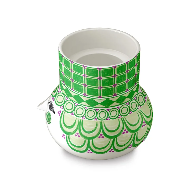 Bjørn Wiinblad - Olga Porte-bougies, H 12 x Ø 11,5 cm, vert