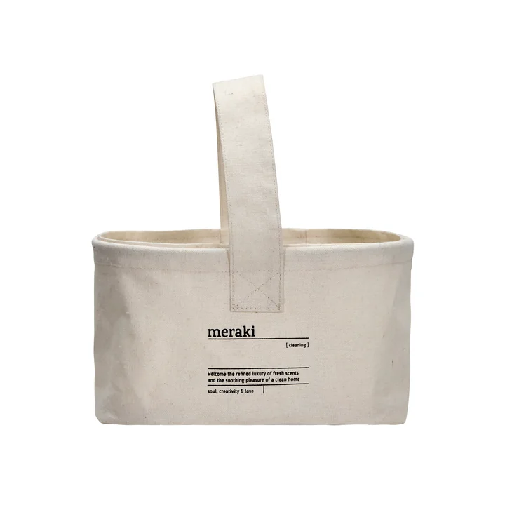 Meraki - Clean Panier, 25 x 1 6. 5 cm, blanc