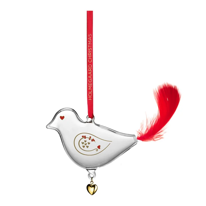 Holmegaard - Ann-Sofi Romme Christmas Bird, small / clair (2025)