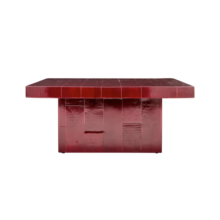 House Doctor - Brick Table basse, 100 x 100 cm, rouge
