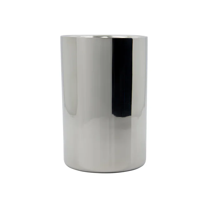 House Doctor - Kett seau à vin, Ø 12,5 x H 18 cm, argenté-fini