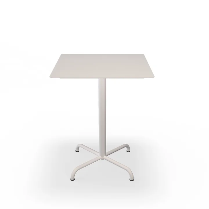 HOUE - Pico table de jardin, 60 x 60 cm, piétement 4 étoiles, muted white