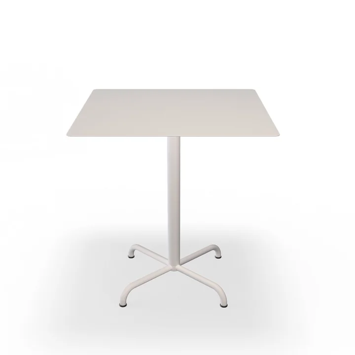 HOUE - Pico table de jardin, 70 x 70 cm, piétement 4 étoiles, muted white