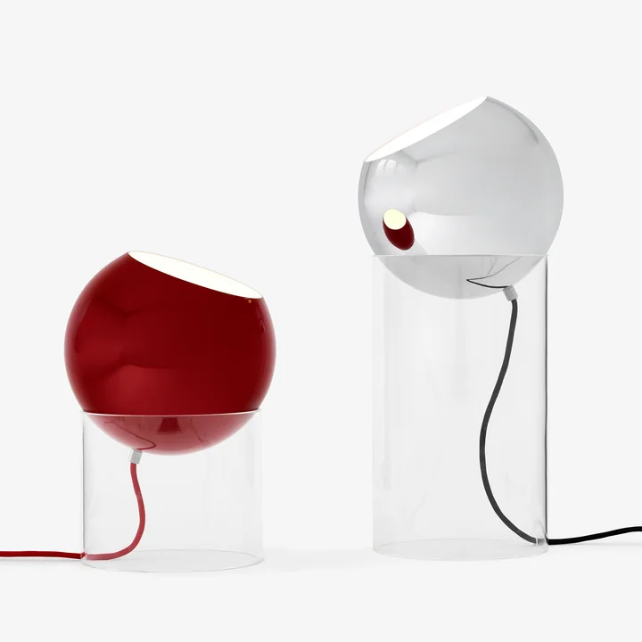 & Tradition - Luminaires Topan VP14, vermillon et chromé