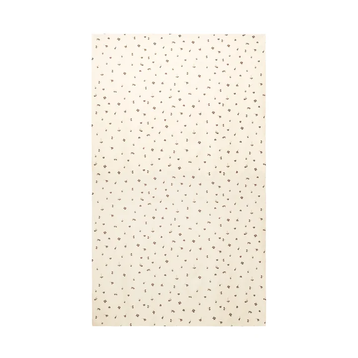 Ferm Living - Baies Nappe, 240 x 150 cm, naturel / dark chocolate